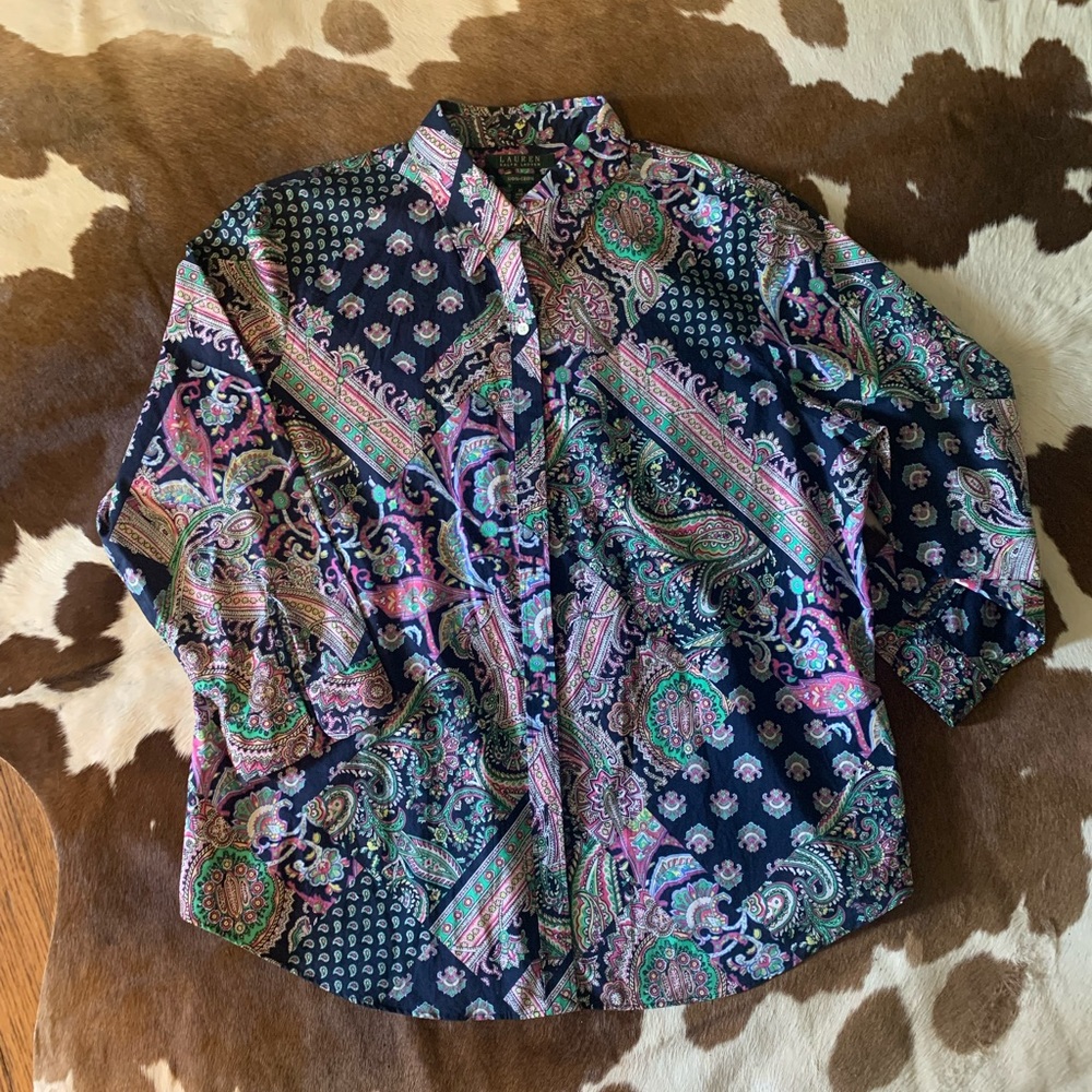 Paisley Ralph Lauren Button Down
